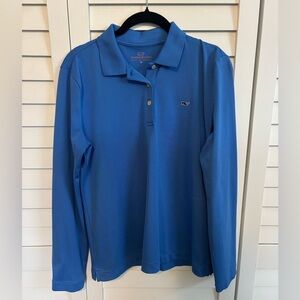 Vineyard Vines long sleeve performance polo